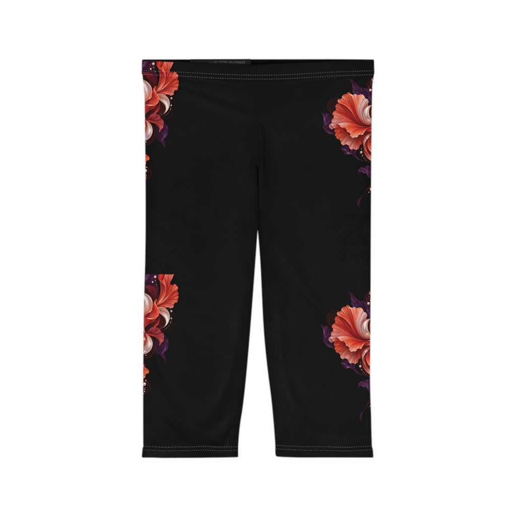 ZAQVE AURELIA Bloom Capri Leggings — supplier flat front view