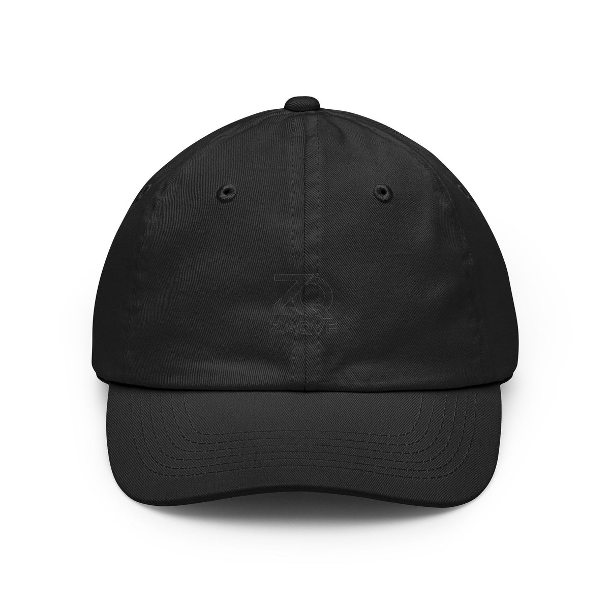 ZAQVE Noir Curved-Brim Cap | Black