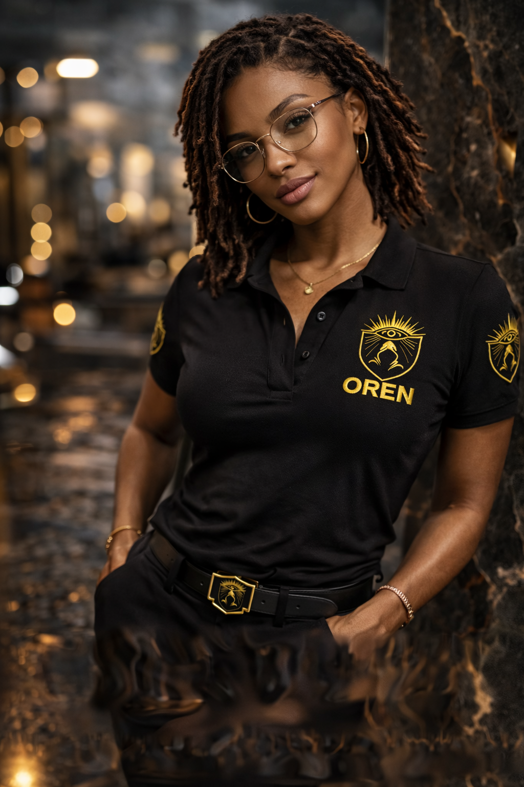 ZAQVE Monogram Performance Polo