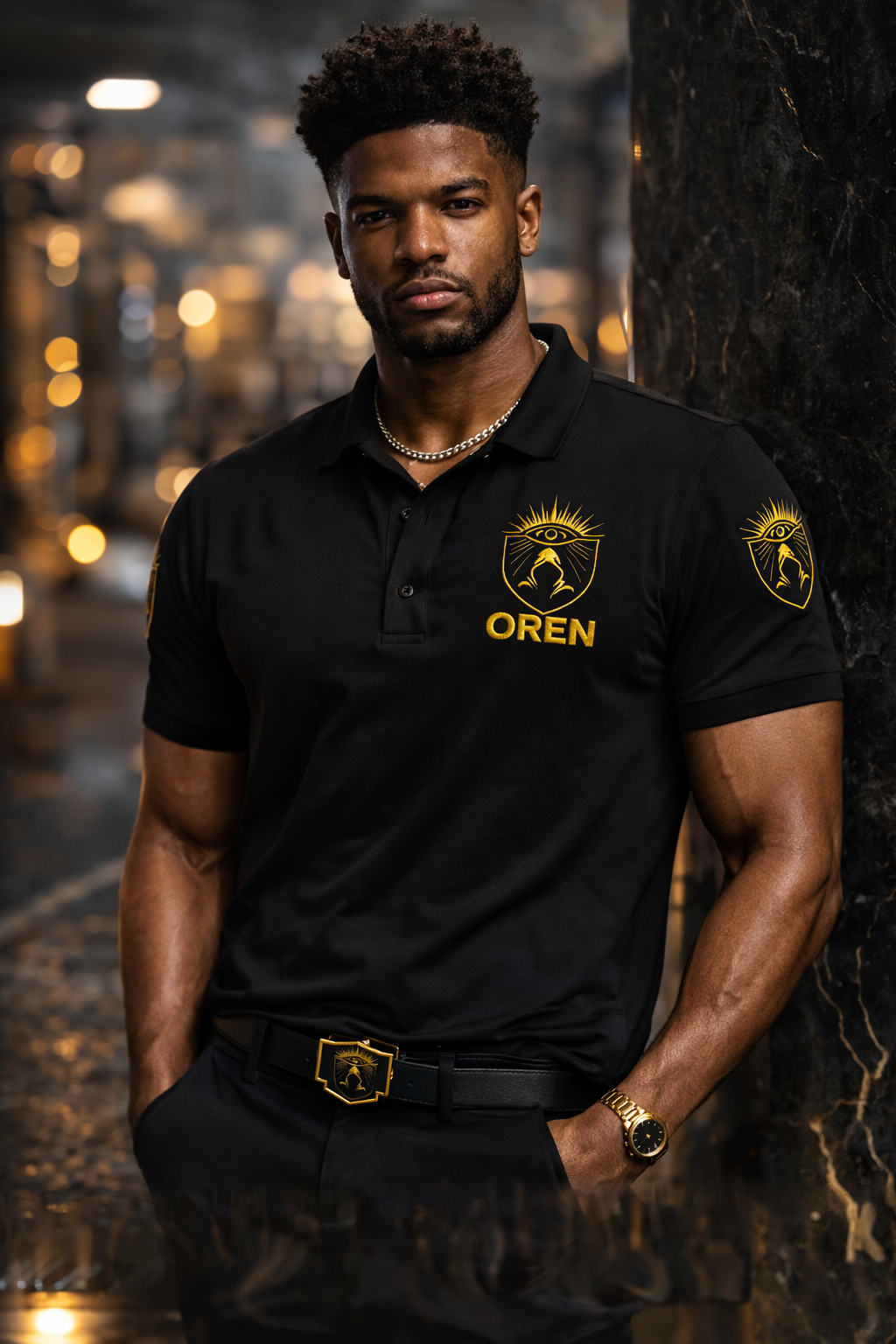 ZAQVE Monogram Performance Polo