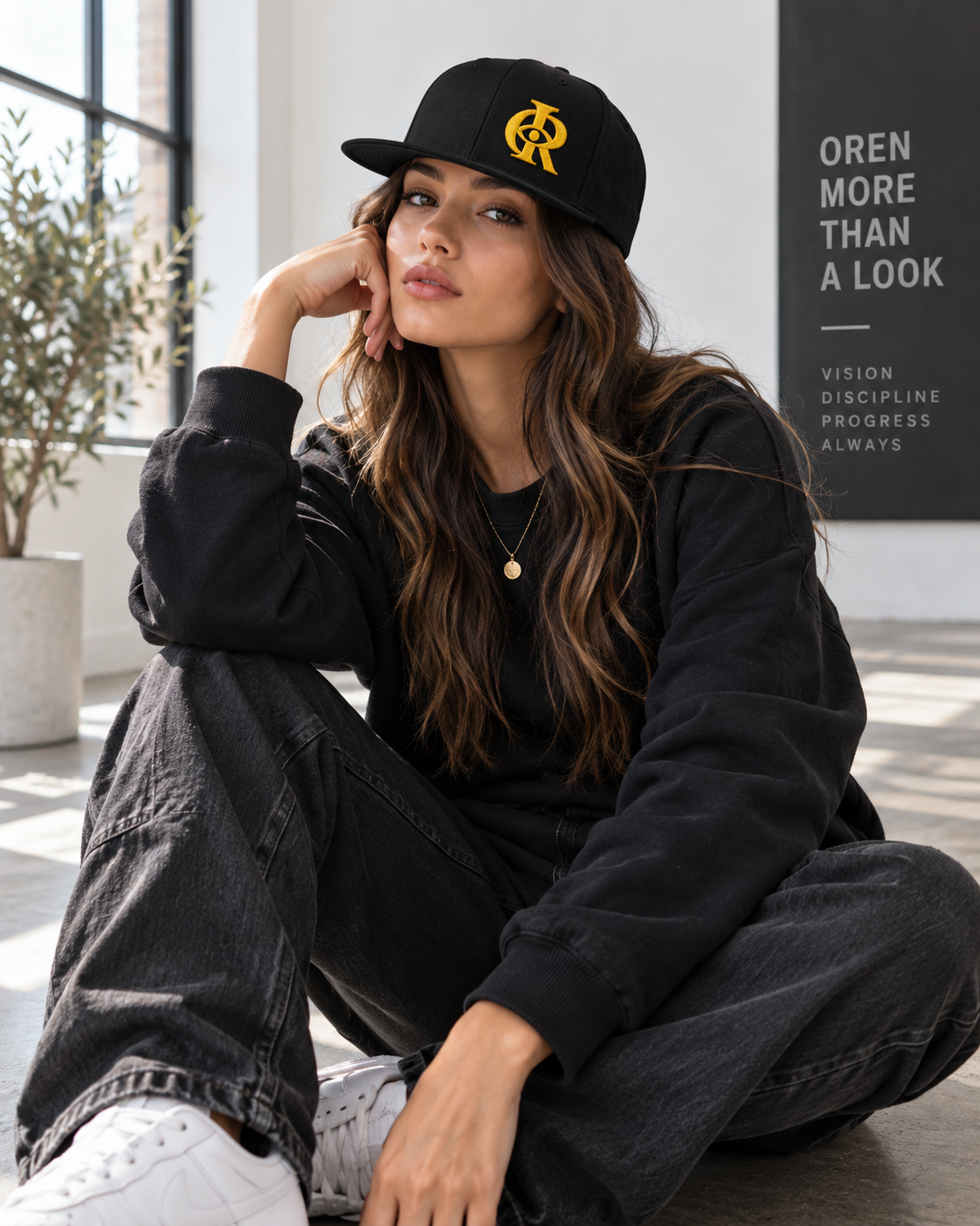 ZAQVE Monogram Structured Snapback