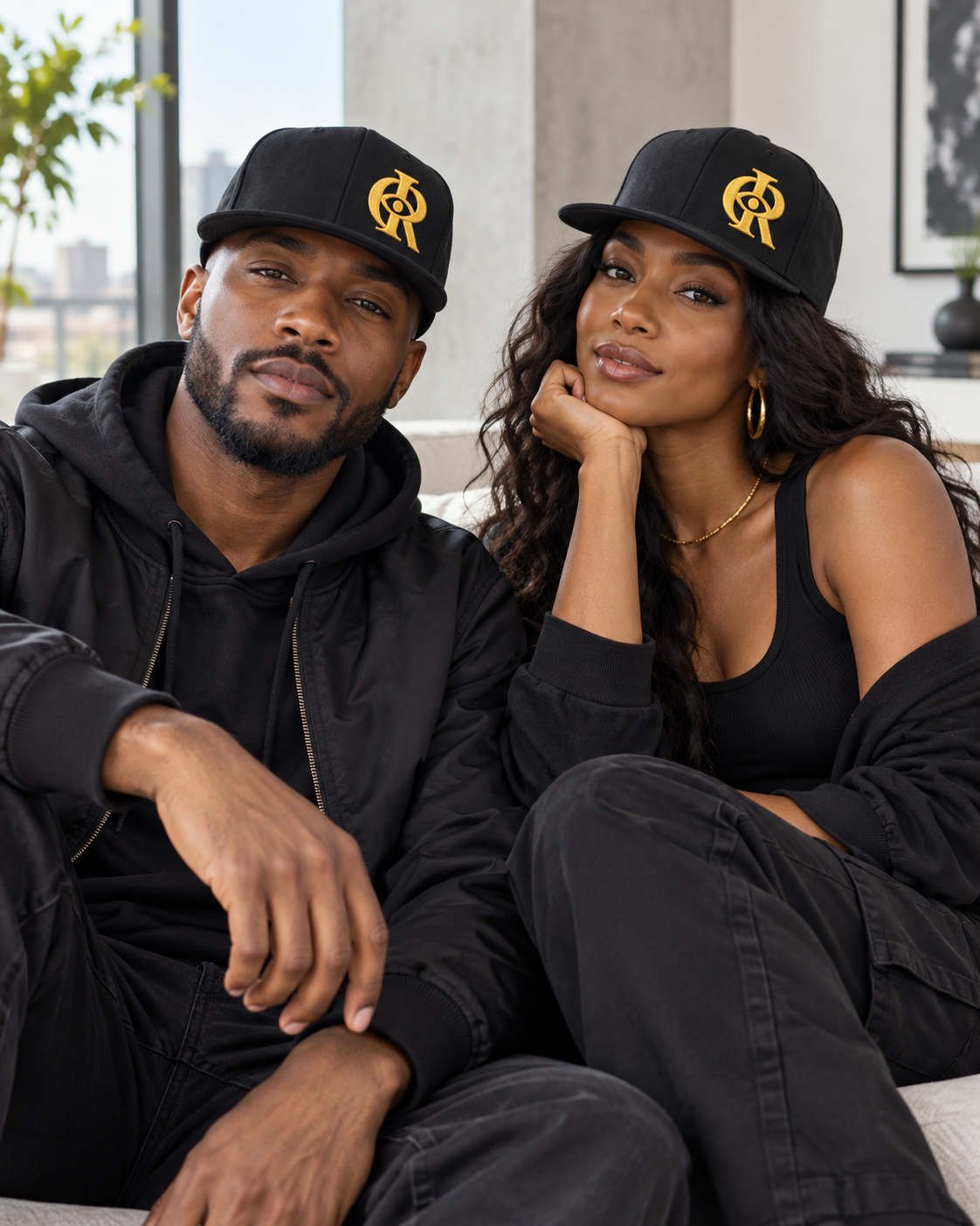ZAQVE Monogram Structured Snapback