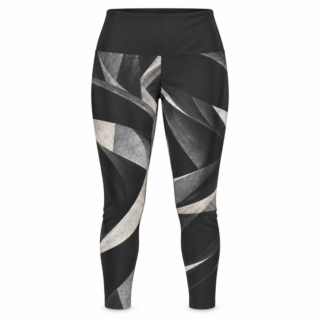 ZAQVE SCULPTURE — Women’s Yoga Pants | Black / Stone