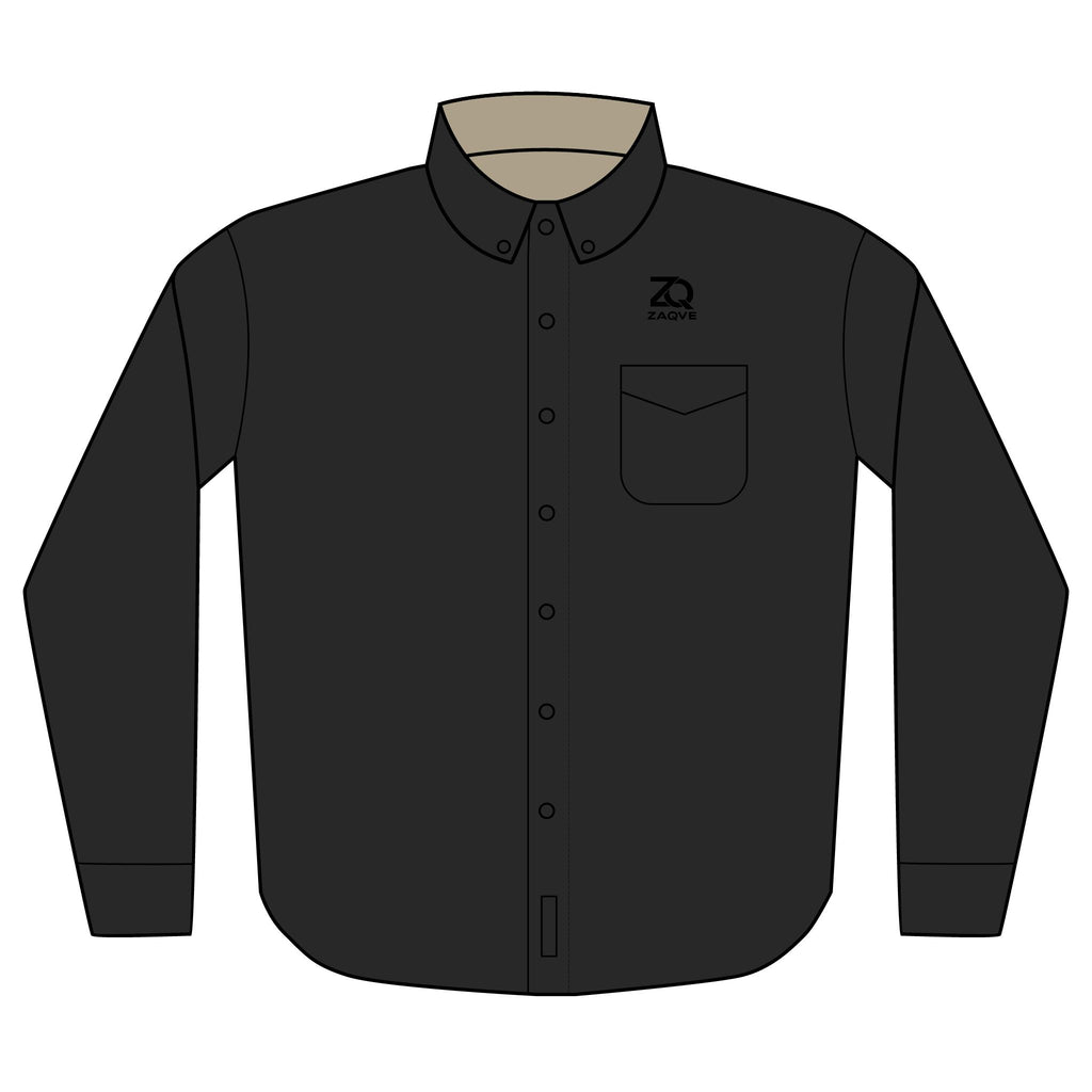 ZAQVE Noir Button-Down Shirt | Black