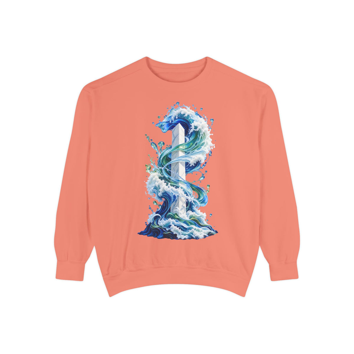 ZAQVE Tideline Monument Garment-Dyed Sweatshirt — product view