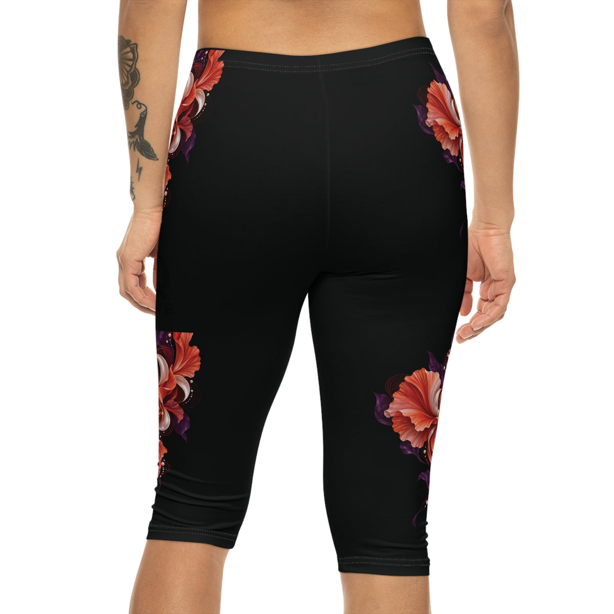 ZAQVE AURELIA Bloom Capri Leggings — supplier back worn view