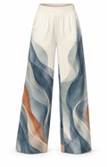 ZAQVE SEREIN wide-leg lounge pants — front ghost view