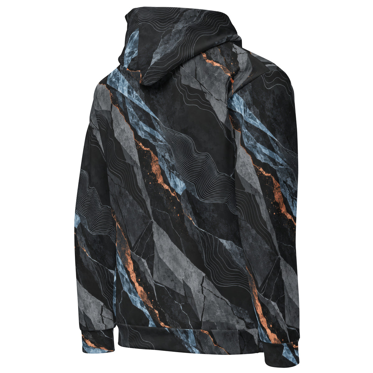 ZAQVE RIFT — Winter Signal All-Over Print Hoodie — product view