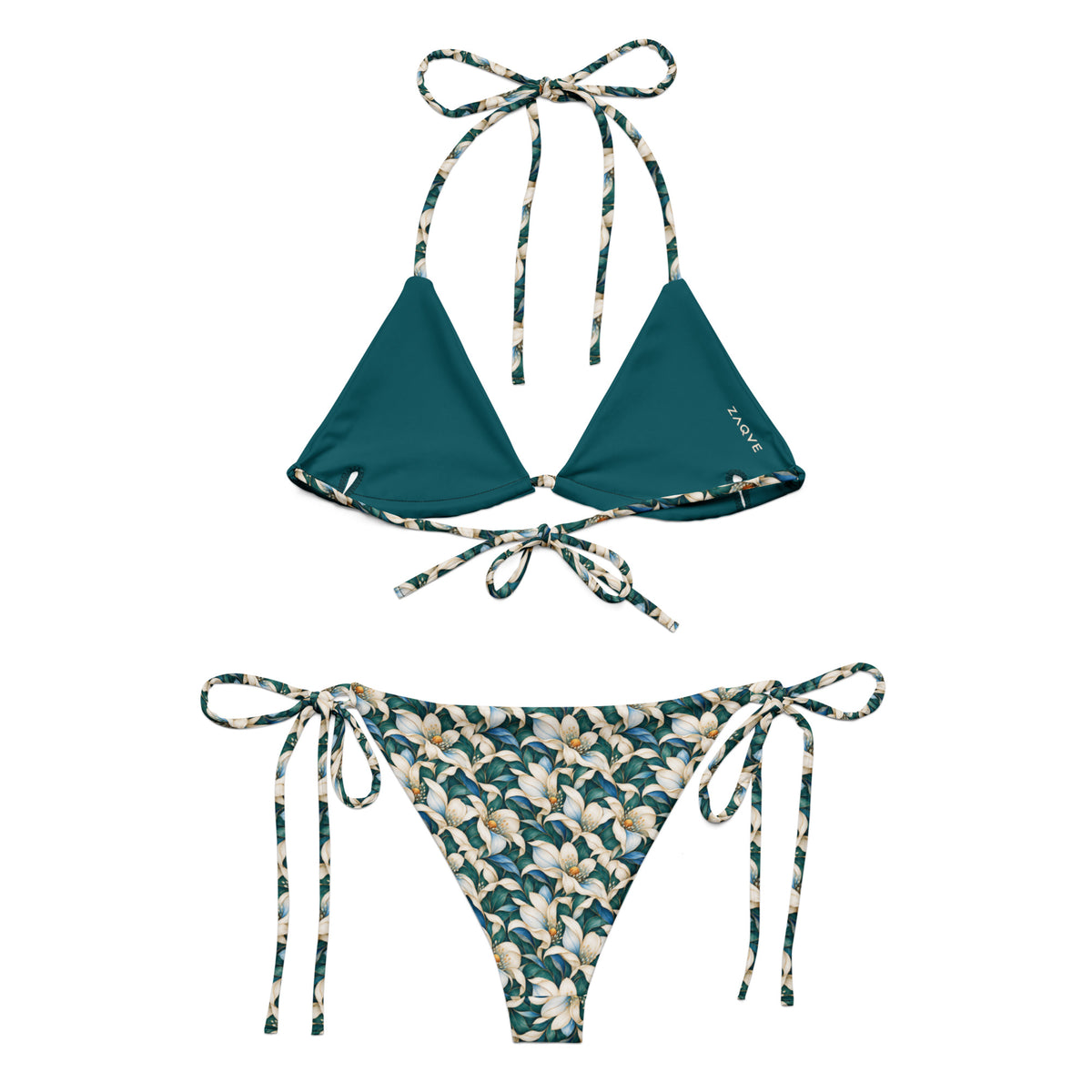 ZAQVE Botanical Bloom String Bikini — product view