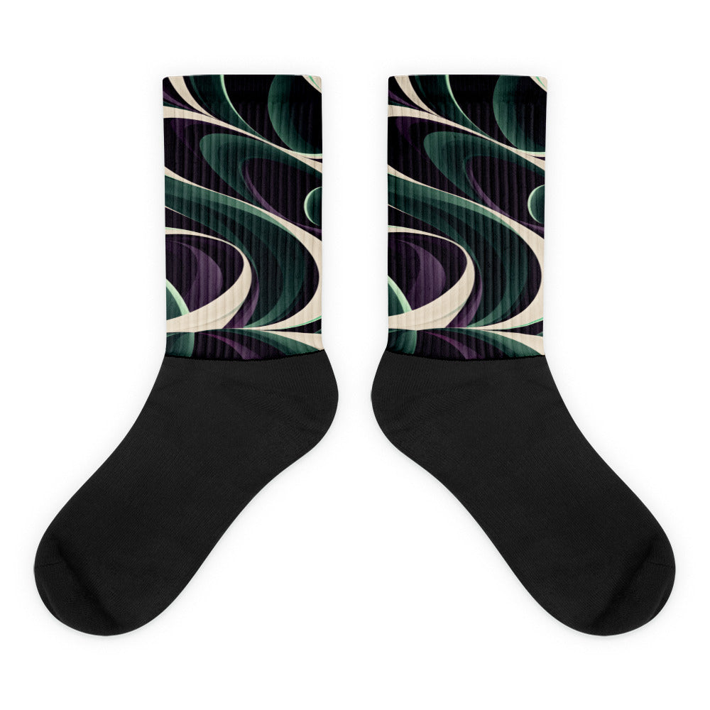 ZAQVE ORBIT — Night Current Crew Socks — product view