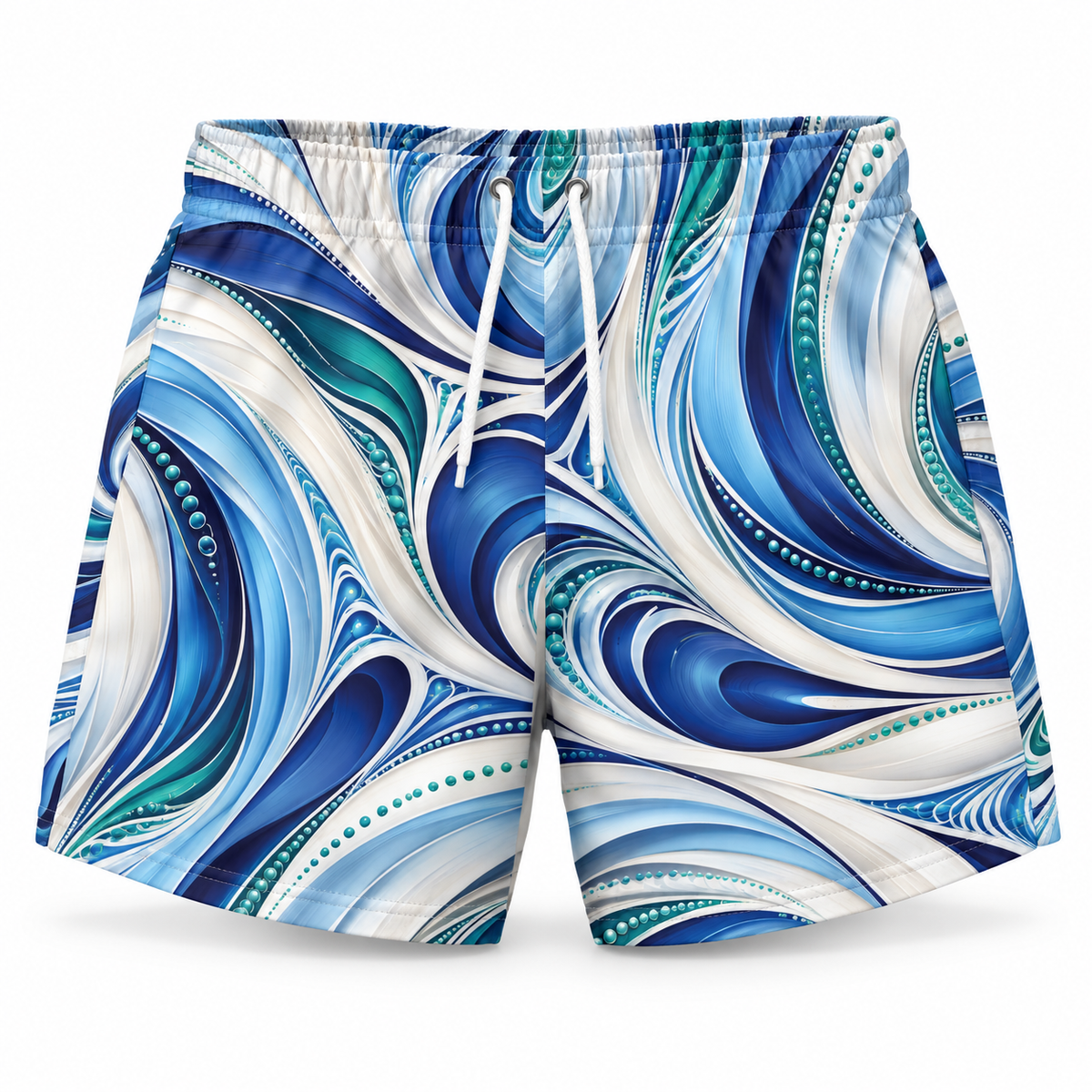 ZAQVE Current Swim Trunks — front studio view