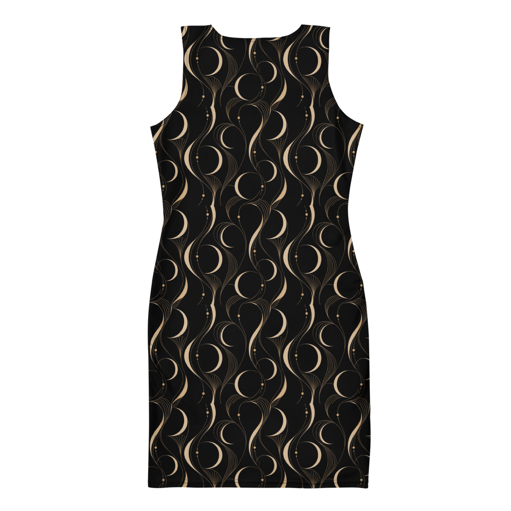 Printful manufacturing mockup — ZAQVE Éclipse dress back