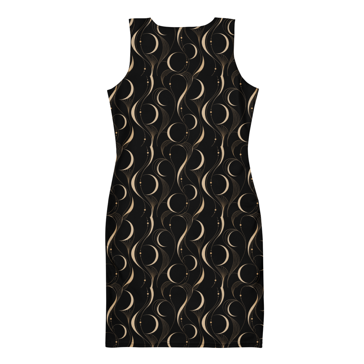 Printful manufacturing mockup — ZAQVE Éclipse dress back