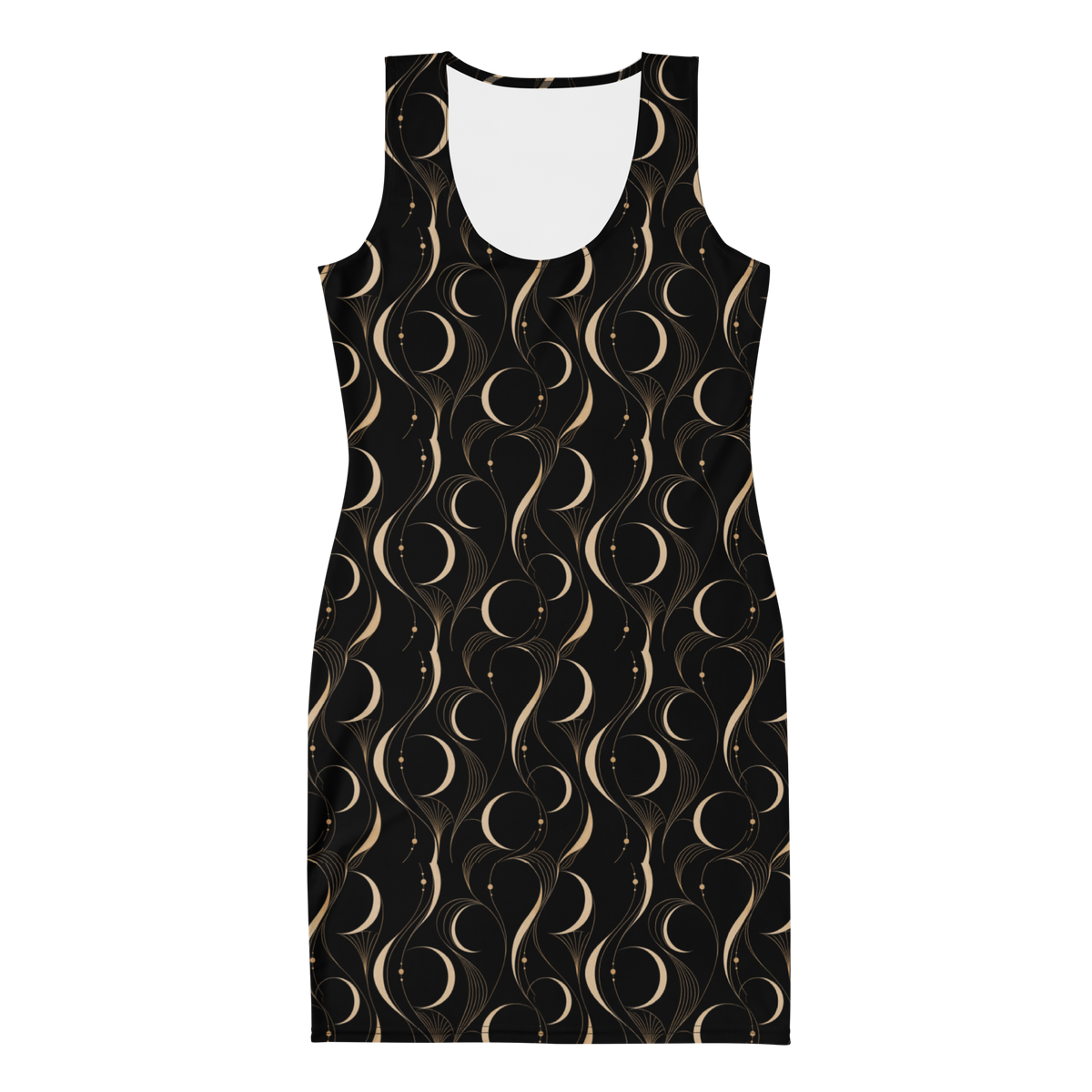 Printful manufacturing mockup — ZAQVE Éclipse dress front