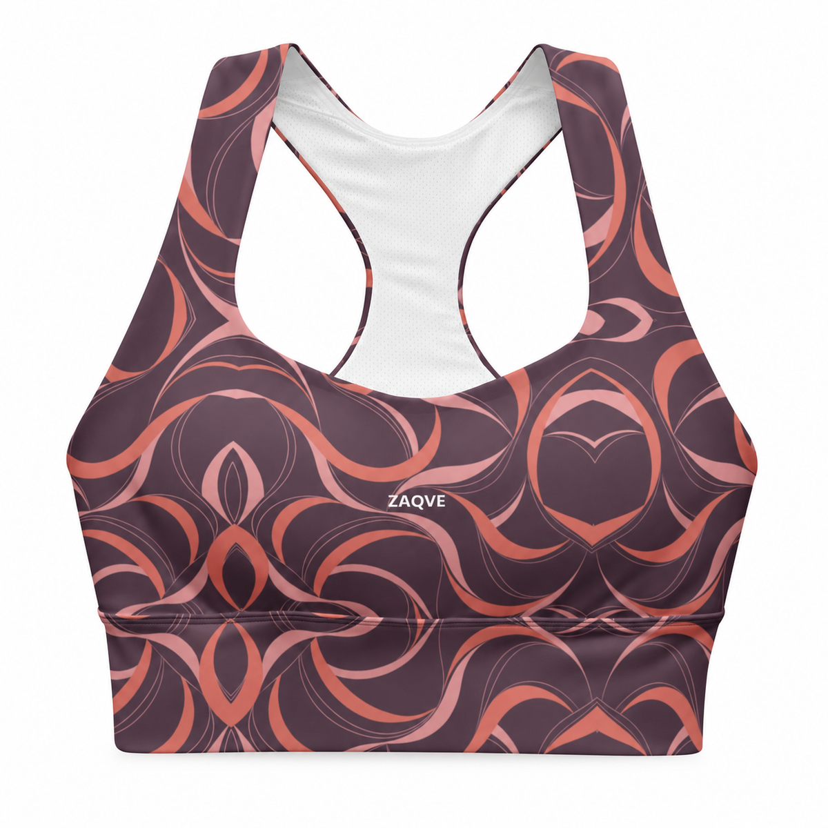 ZAQVE pulse plum bra — ghost mannequin product view