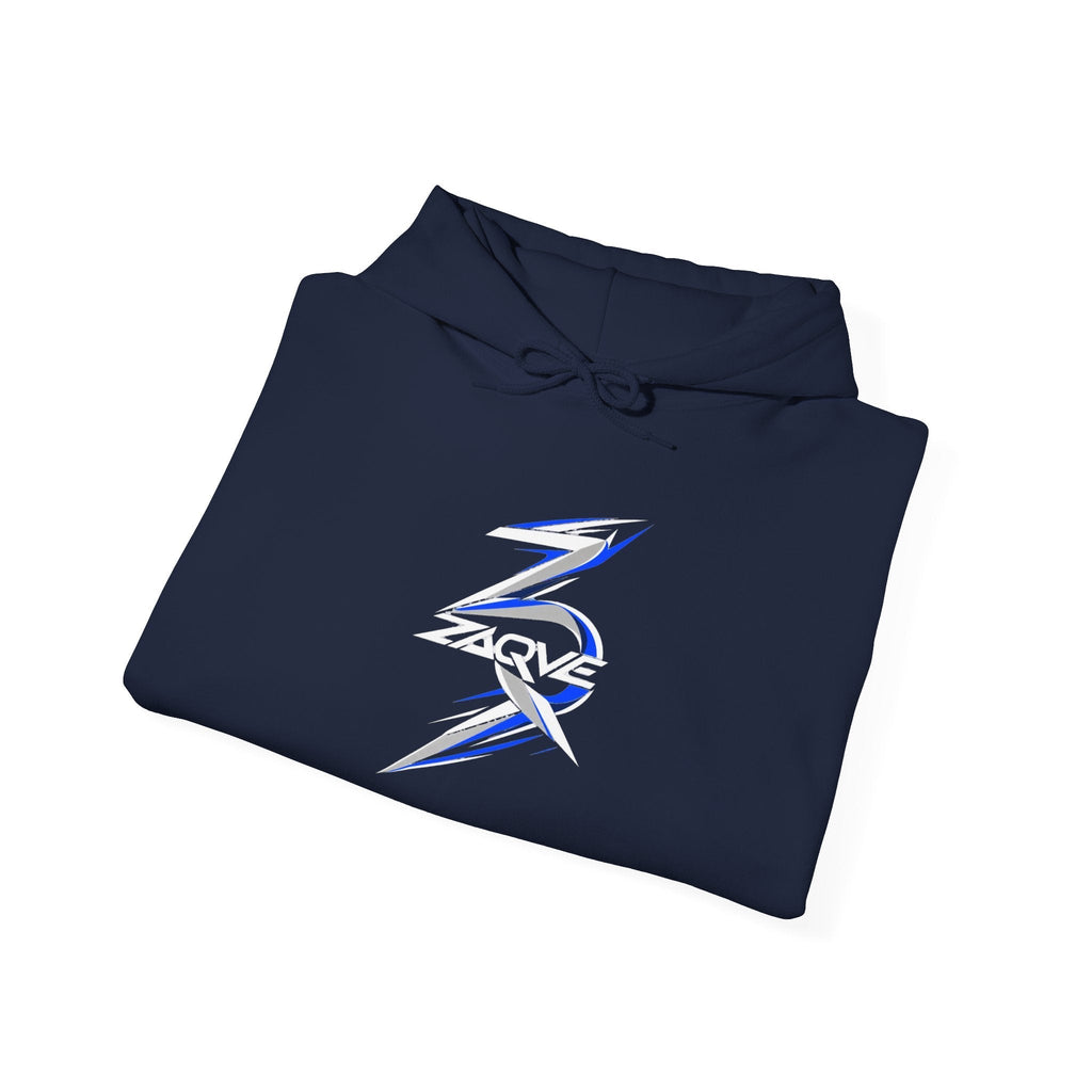 ZAQVE Snowglass Lightning hoodie actual color and print view
