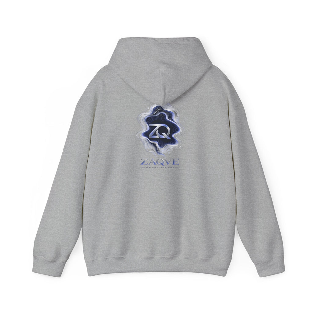 ZAQVE Snowglass Lightning hoodie actual color and print view