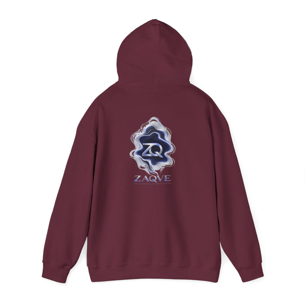ZAQVE Snowglass Lightning hoodie actual color and print view