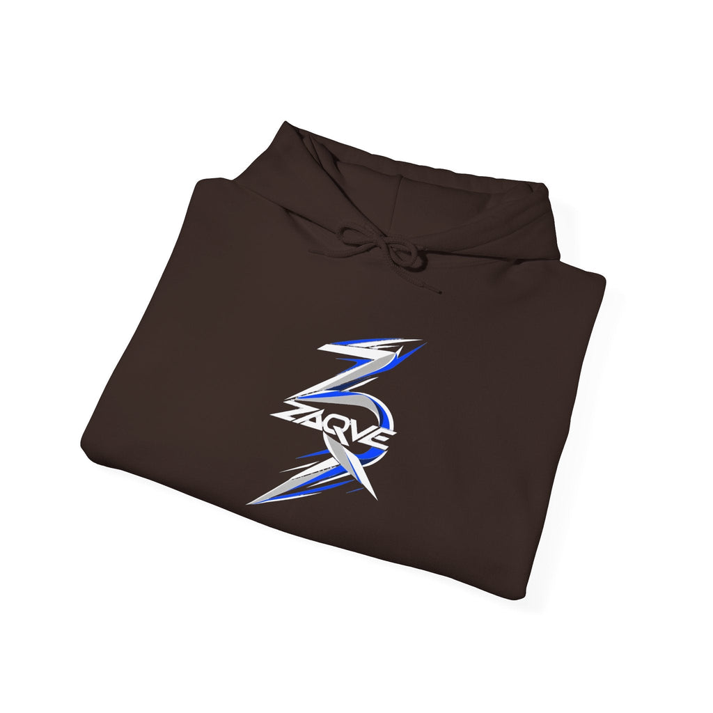 ZAQVE Snowglass Lightning hoodie actual color and print view