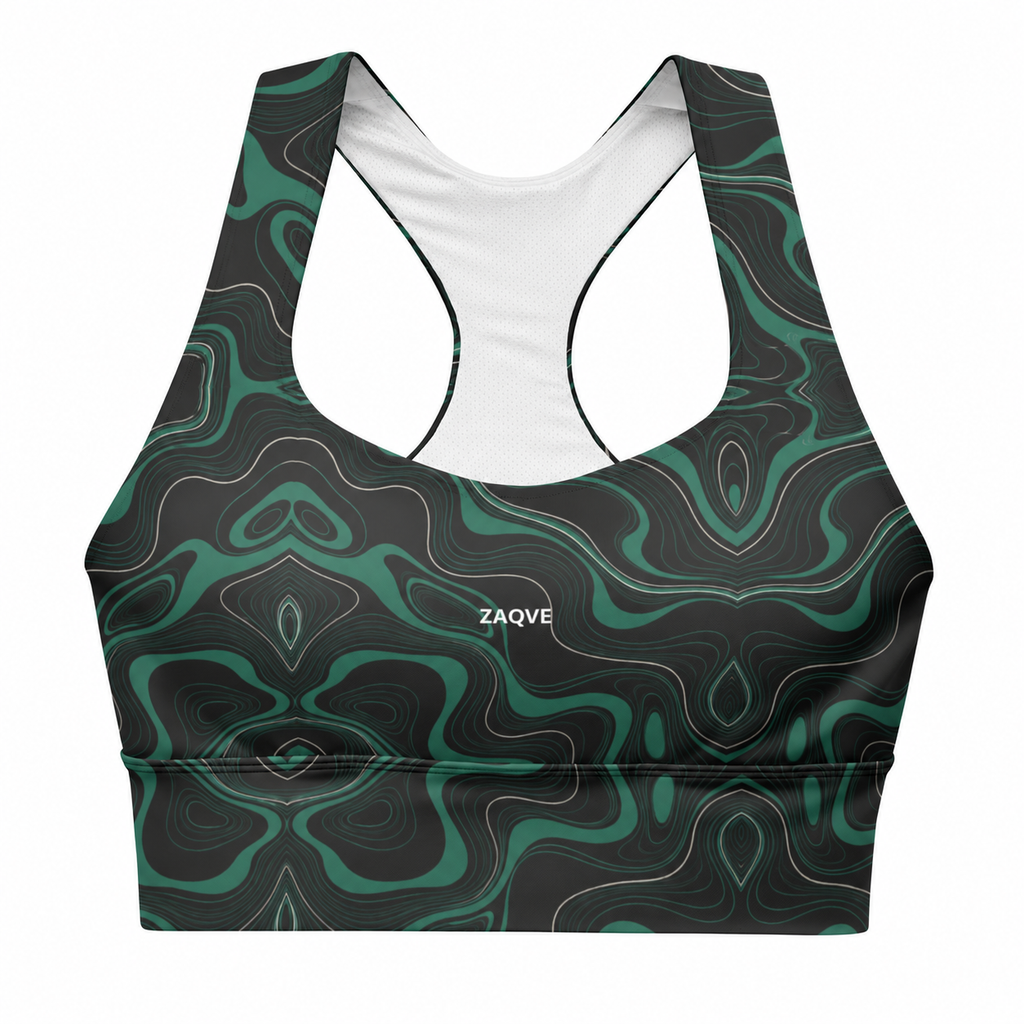 ZAQVE tidal jade bra — ghost mannequin product view